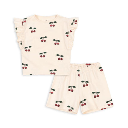 Konges Slojd Kleding Set Lin Frill Ma Grande Cerise - Konges Slojd - Babywinkel - 5715681028315