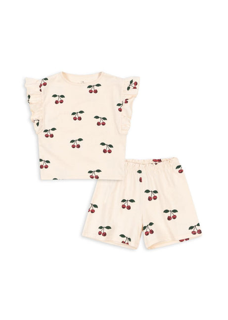 Konges Slojd Kleding Set Lin Frill Ma Grande Cerise - Konges Slojd - Babywinkel - 5715681028315