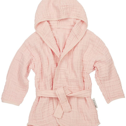 Meyco Badjas Hydrofiel Pre - Washed Uni Soft Pink - Meyco - Babywinkel - 4054703485813