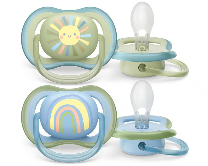 Philips Avent Fopspeen +0 Maanden Air Zon/Regenboog Boy - Philips Avent - Babywinkel - 8720689012690