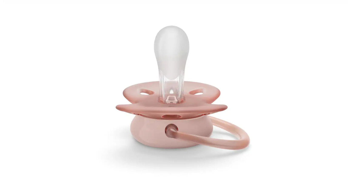 Philips Avent Fopspeen +0 Maanden Soft Grijs/Roze - Philips Avent - Babywinkel - 8720689012775