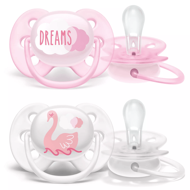 Philips Avent Fopspeen Soft Deco Girl +0 Mnd 2st - Philips Avent - Babywinkel - 8710103938460