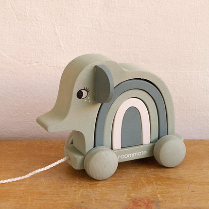 Roommate Trekfiguur Stacking Toy Elephant - Roommate - Babywinkel - 5713137005286