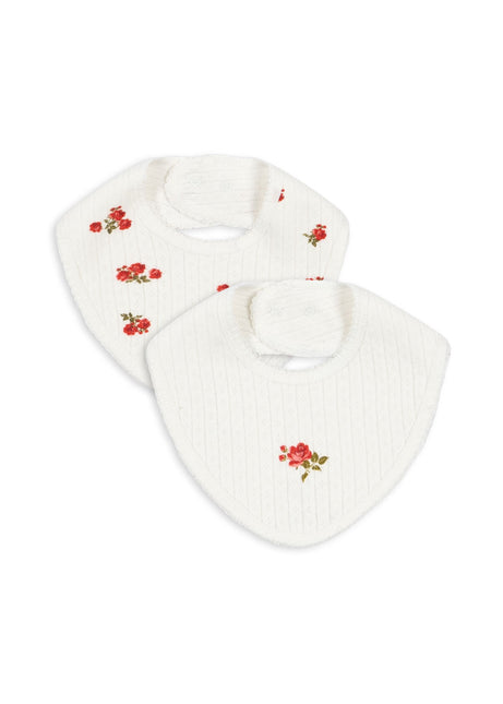 Konges Slojd Bib Minnie Rose Red/ Snow White 2szt.