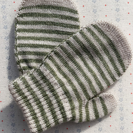 Konges Slojd 2 Pack Filla Mittens Lemon/Stripe