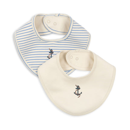 Konges Slojd Bib Stripe Provence Mix 2szt