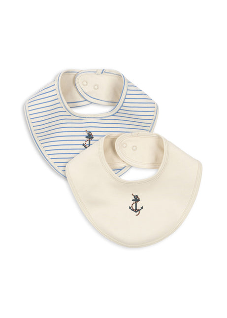 Konges Slojd Bib Stripe Provence Mix 2szt