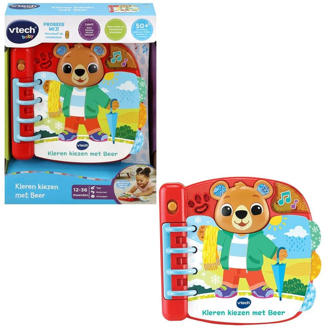 Vtech Baby Boekje Baby Kleren Kiezen Met Beer - Vtech - Babywinkel - 3417765583230